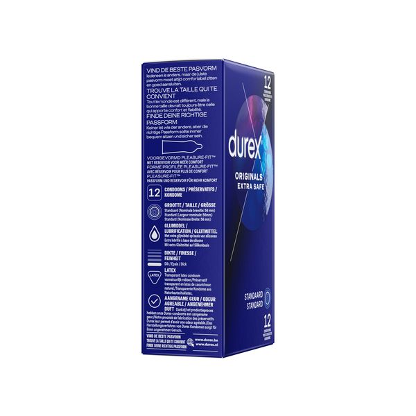 durex originals extra safe kant 12 stuks