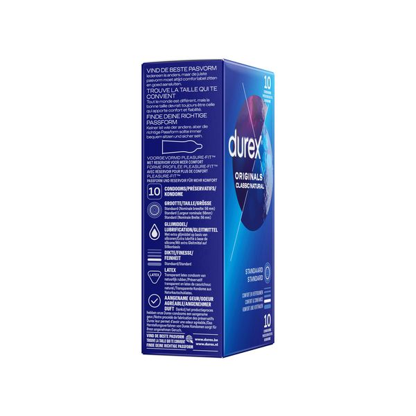 durex classic natural kant 10 stuks