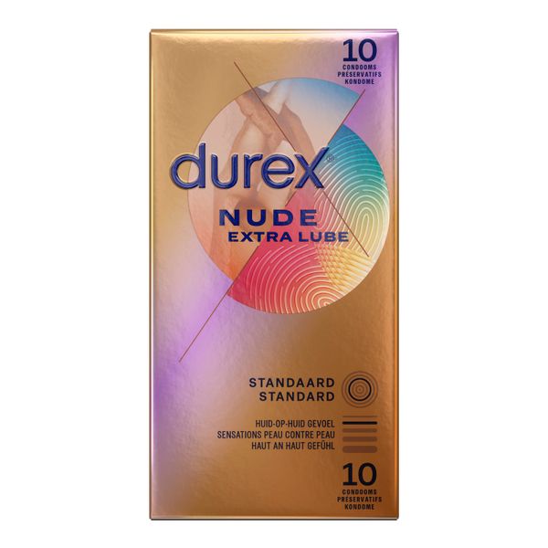 Durex Nude Extra Lube voorkant 10 stuks