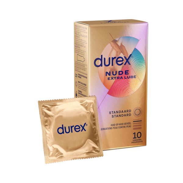Durex Nude Extra Lube condoom 10 stuks
